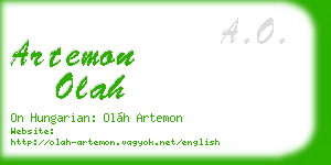 artemon olah business card